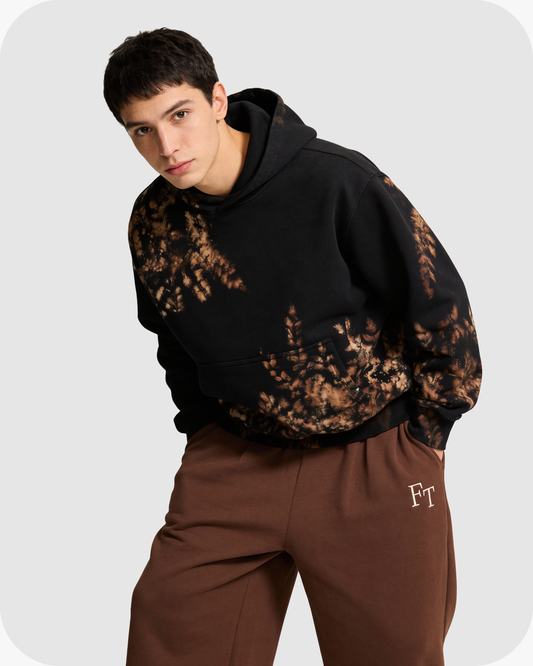 FALLING LEAVES HOODIE OVERSIZED