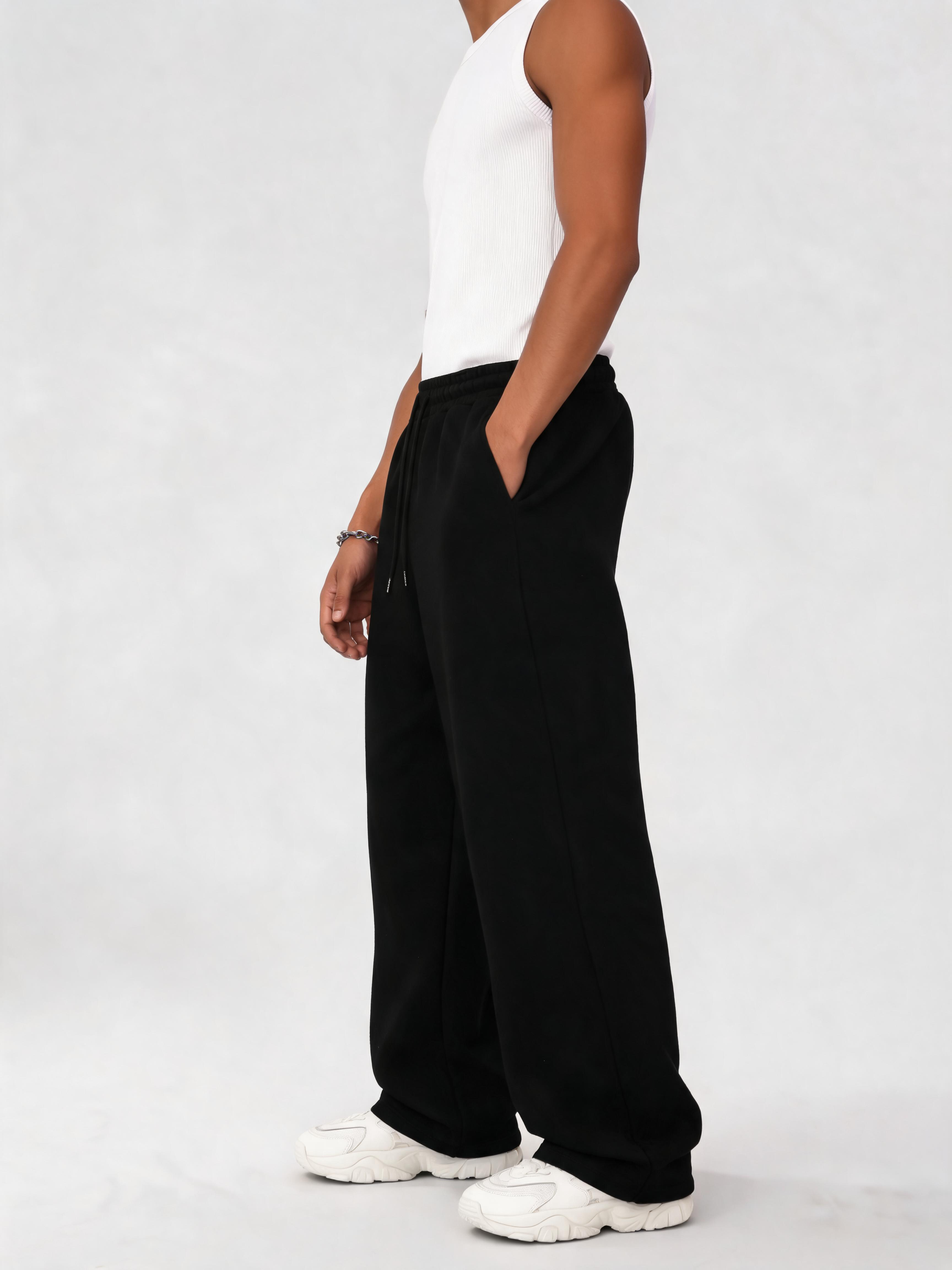 Solid Black Basic Bottoms