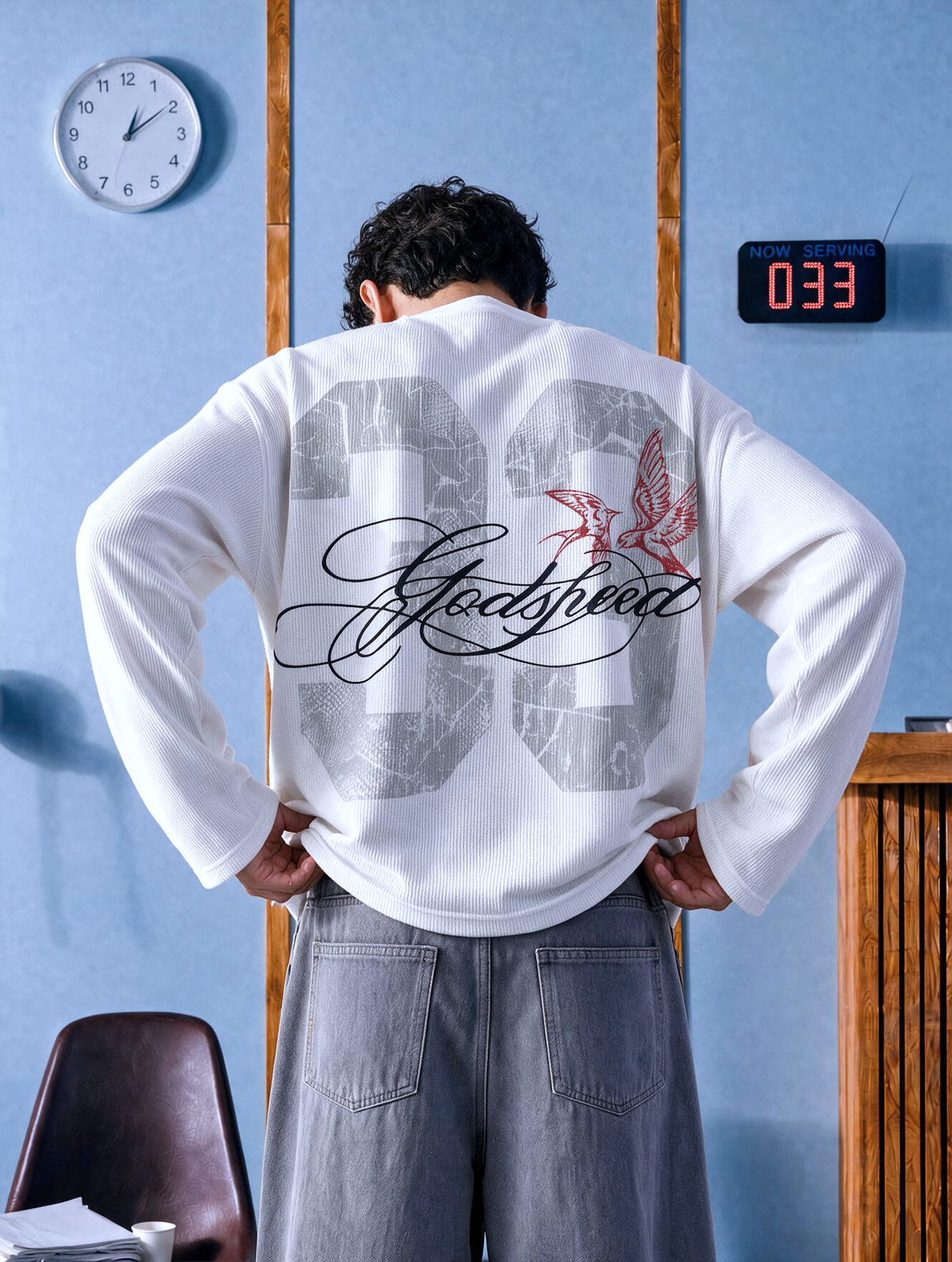 Godspeed Waffle Tee – additional view 2