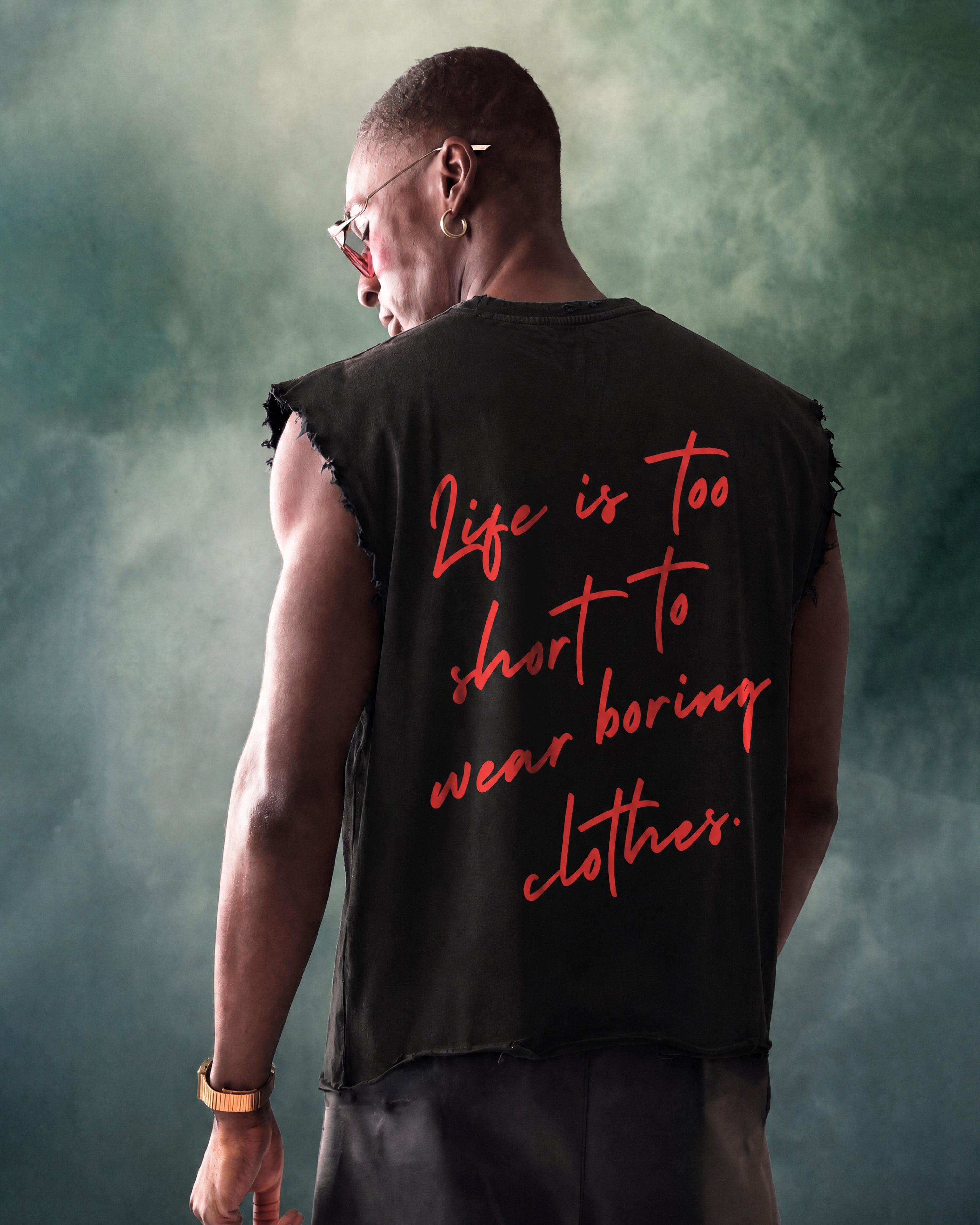 Life Is Too Short Distressed Tank