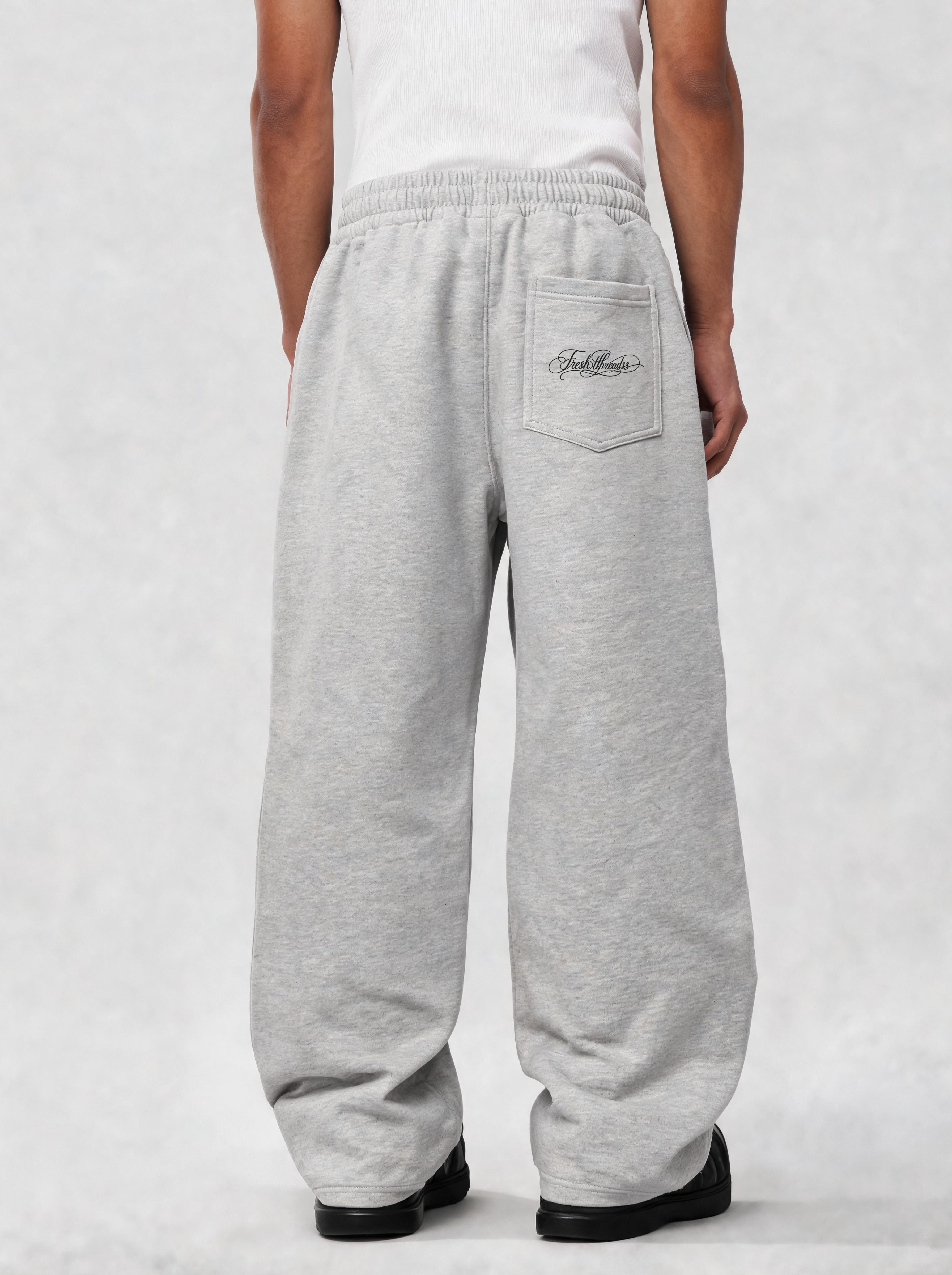 Melange Grey Basic Bottoms