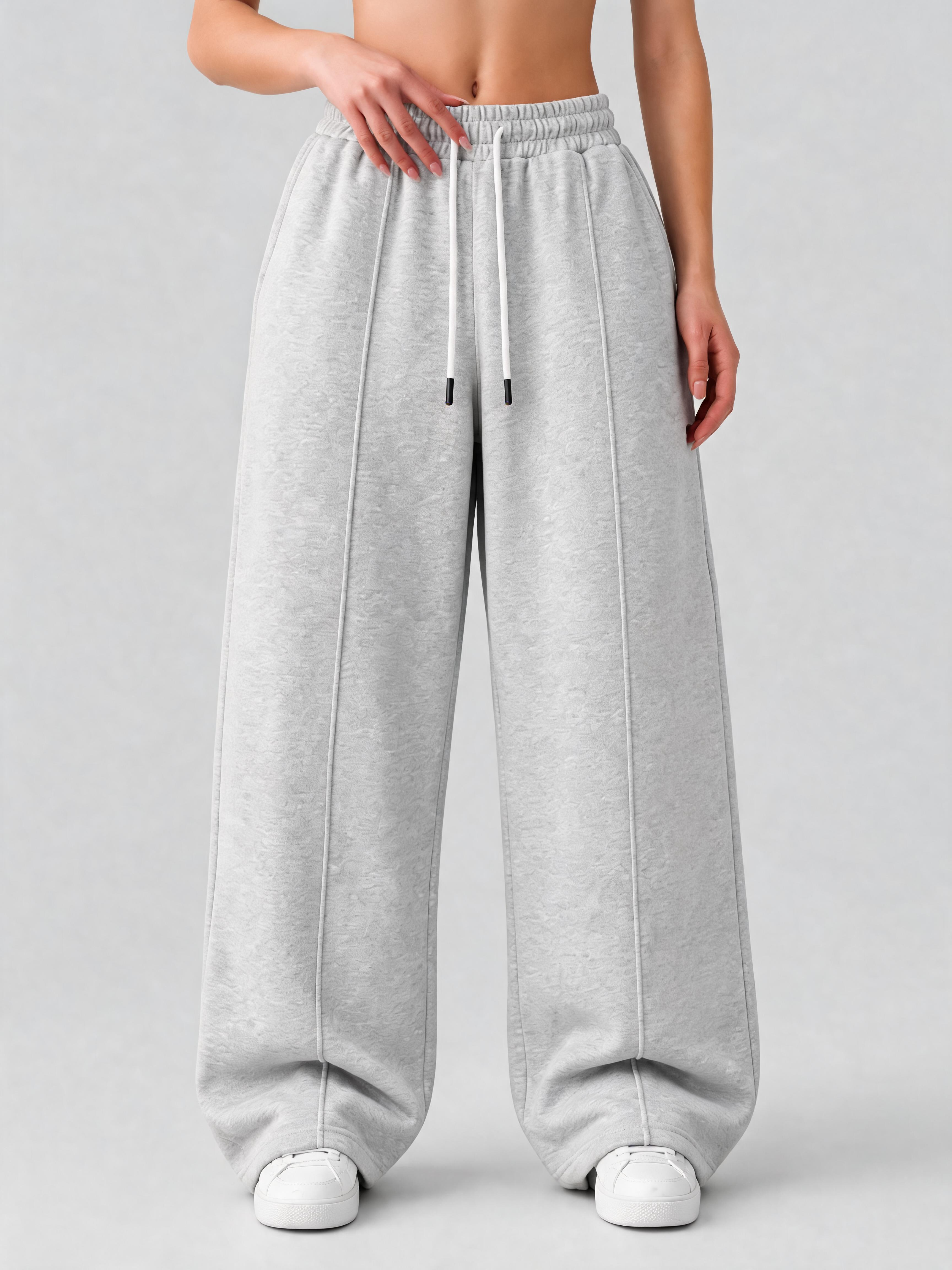 Melange Grey Basic Bottoms