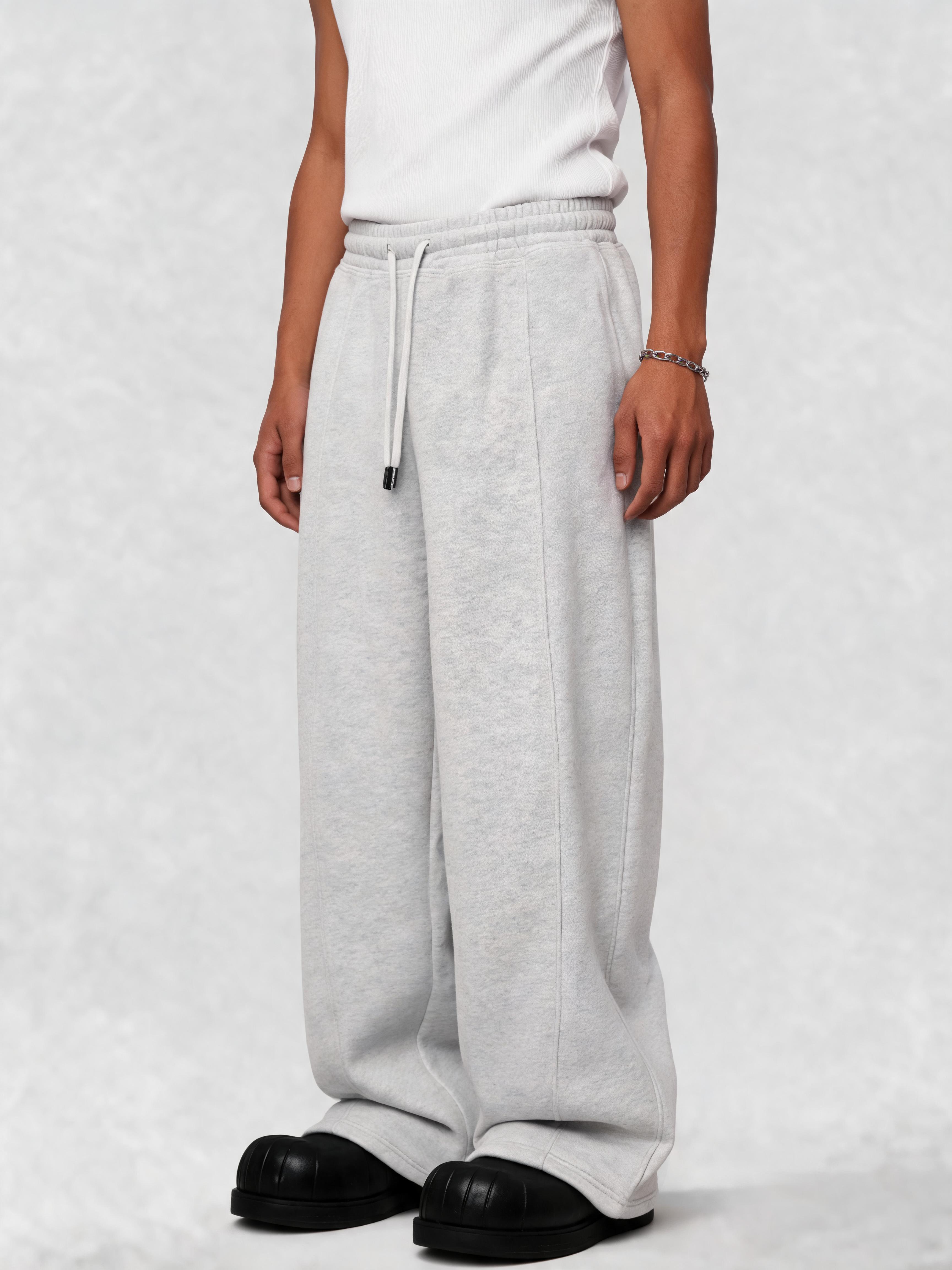 Melange Grey Basic Bottoms