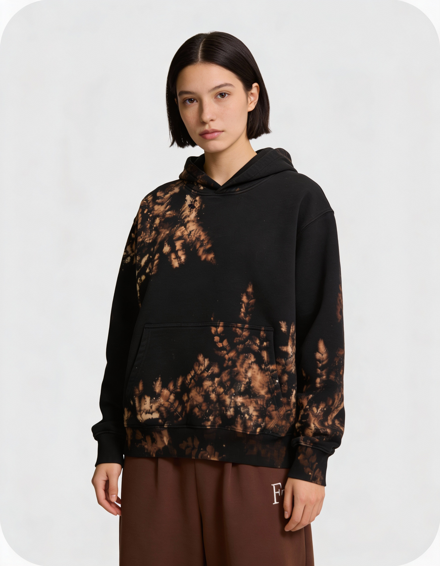 FALLING LEAVES HOODIE OVERSIZED