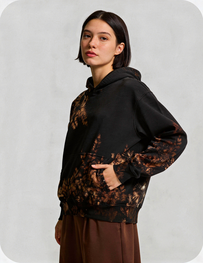 FALLING LEAVES HOODIE OVERSIZED